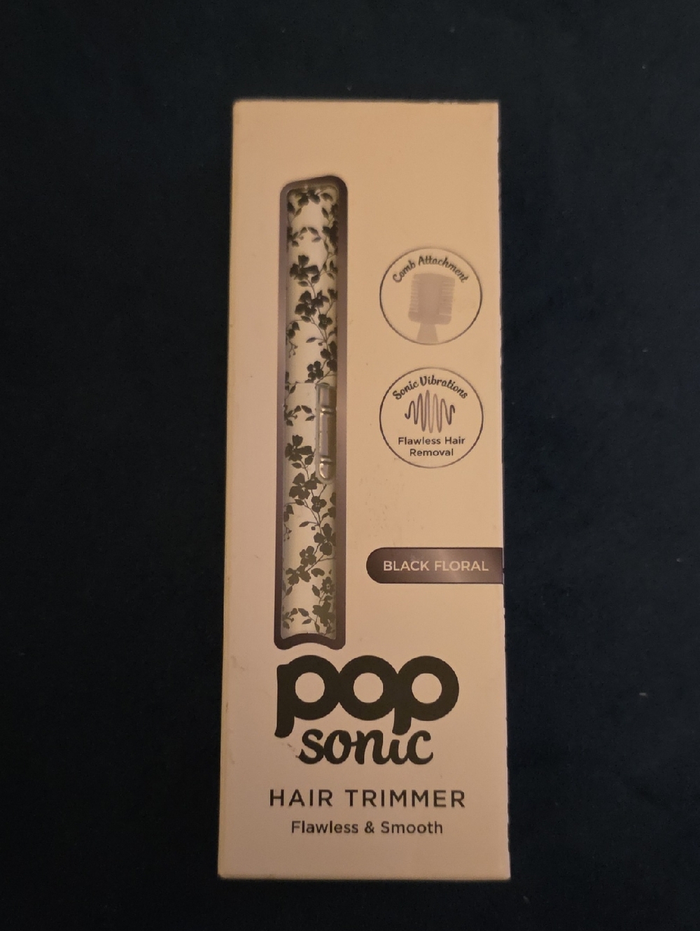 PopSonic Hair Trimmer in Black Floral